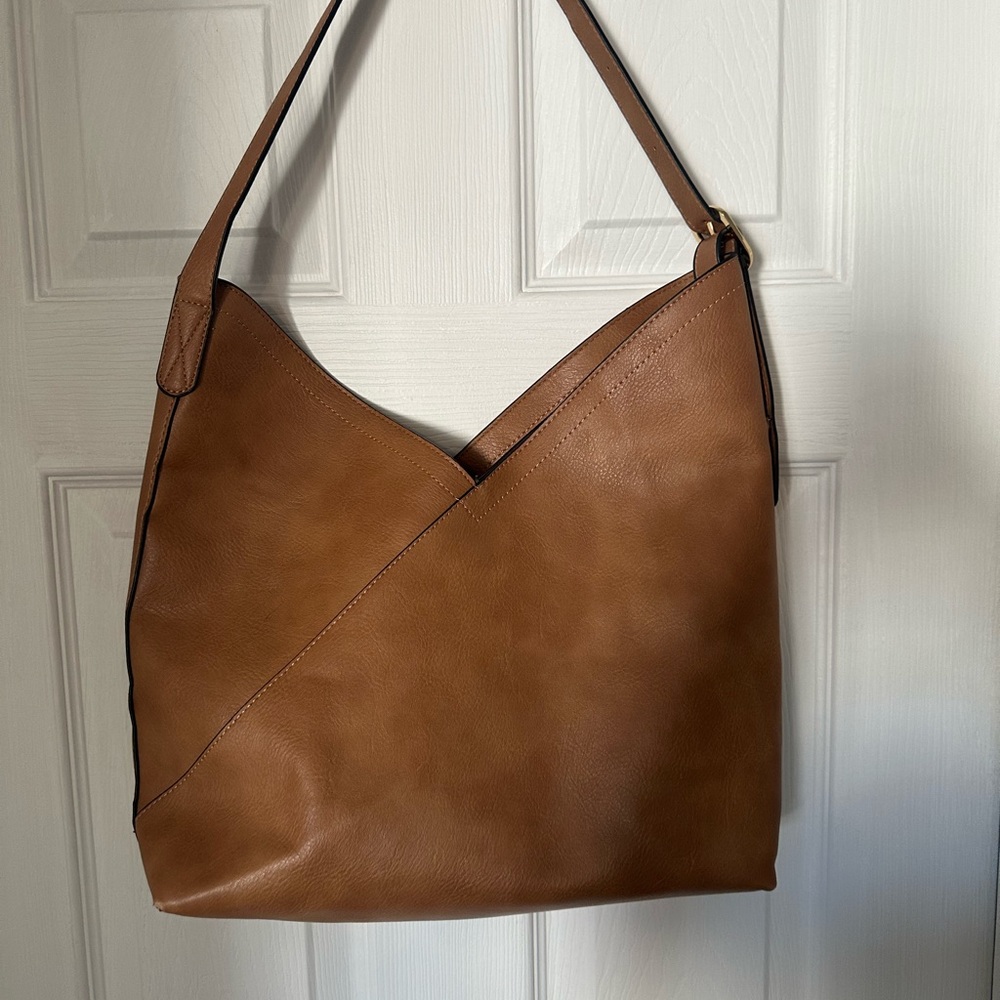 Brown Leather Shoulder Bag